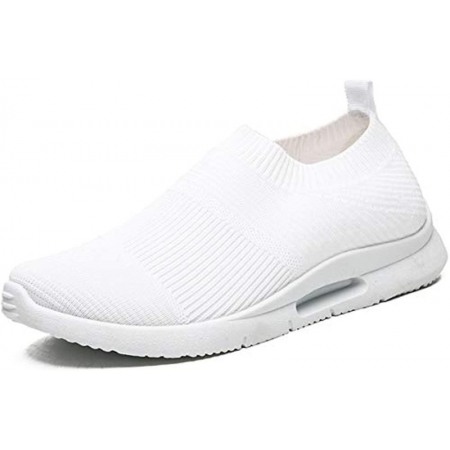 Men's Lightweight Athletic Running Walking Gym Shoes Casual Sports Shoes White