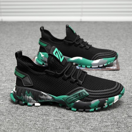 Men's New Breathable Flying Casual Trendy Sports Style Single Shoes Summer